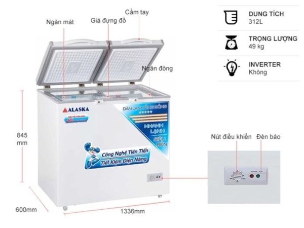 Tủ đông Alaska BCD-5068C